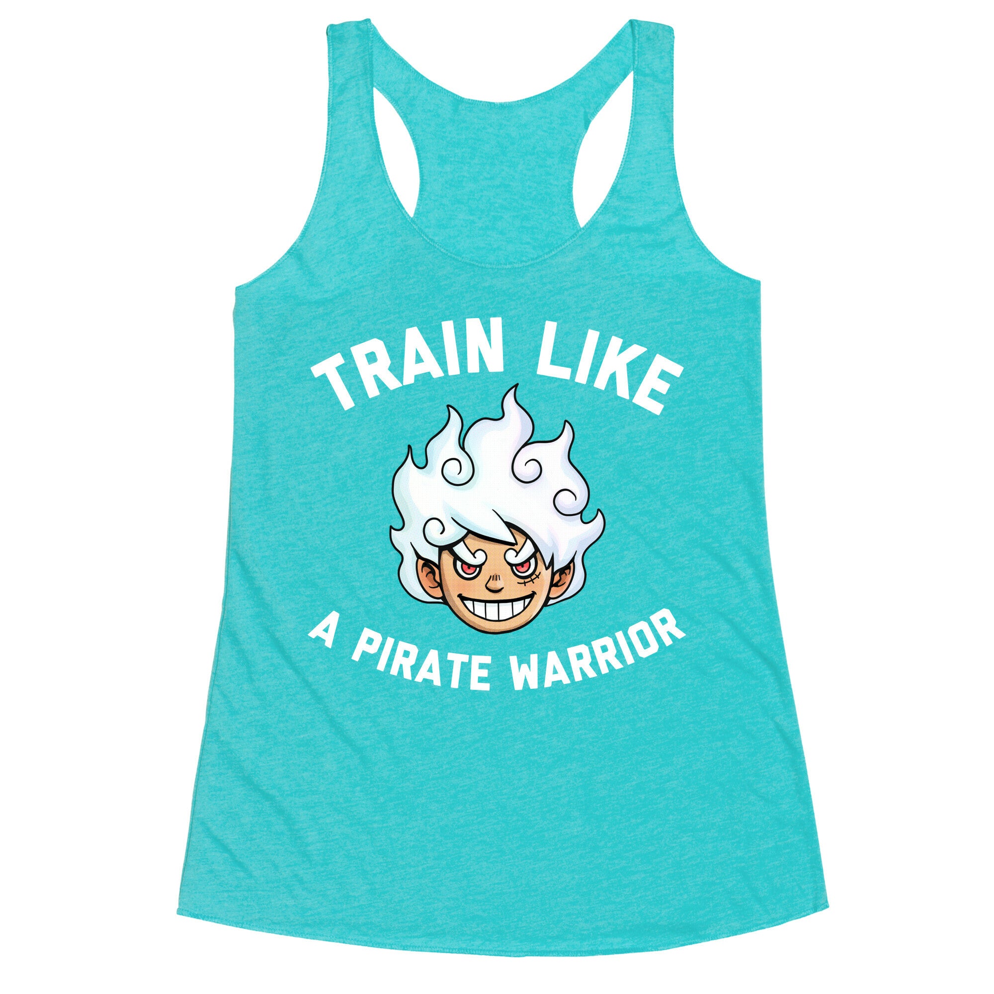 Train Like A Pirate Warrior  Racerback Tank
